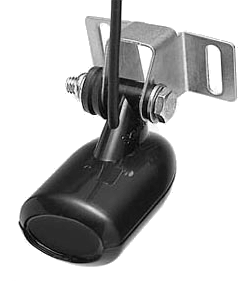 Lowrance HST-WSBL 83/200 kHz Heckmontagegeber mit blauem 7-Pin-Stecker und Wassertemperaturmessung (Art.-Nr. 000-0106-72) in der Produktansicht