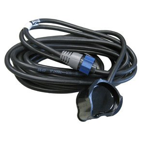 Lowrance PDT-WBL 83/200 kHz Trolling-Motor-Geber mit integriertem Temperatursensor und blauem Stecker (Art.-Nr. 000-0106-74) in der Produktansicht