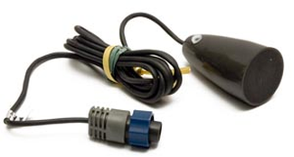 Lowrance PTI-WBL Eisgeber mit blauem Stecker (Art.-Nr. 000-0106-94) in der Produktansicht
