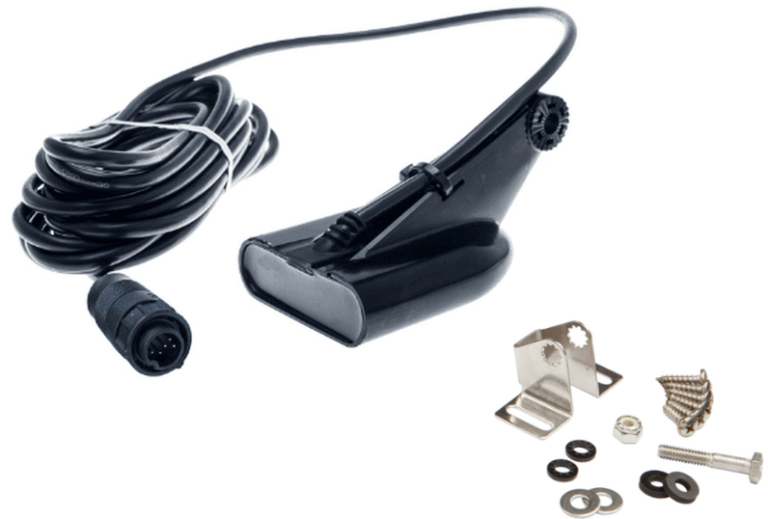 Lowrance HDI Skimmer 50/200/455/800 kHz Heckmontagegeber mit Wassertemperaturmessung (Art.-Nr. 000-10977-001) in der Produktansicht