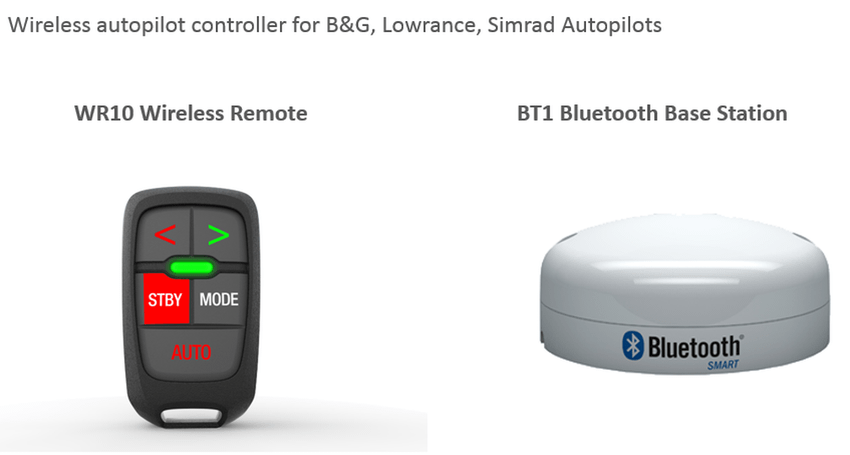 Simrad WR10 Wireless Autopilot Remote mit Bluetooth-Basisstation für kabellose Steuerung