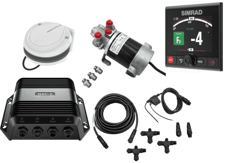 Simrad AP44 VRF Medium Capacity Pack MKII mit AP44 Farbcontroller, Precision-9 Kompass und PUMP-2