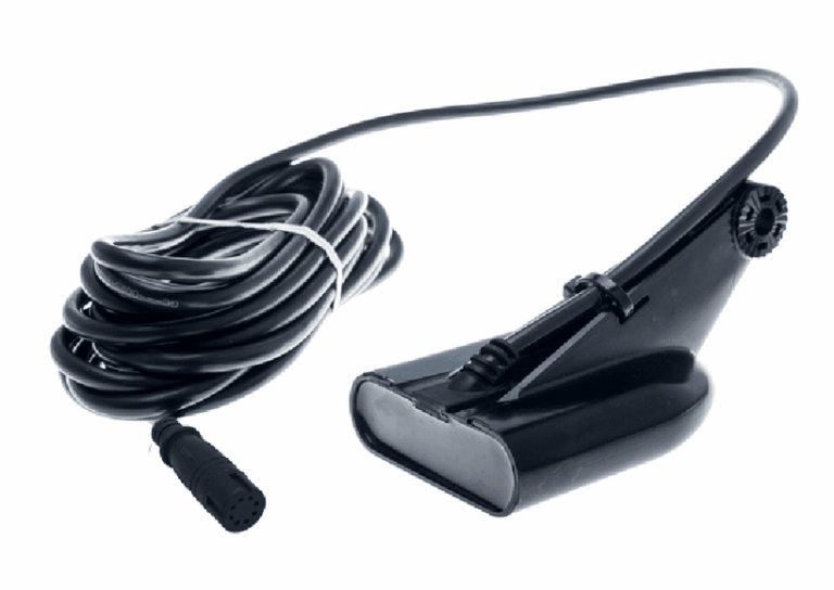 Lowrance HDI Skimmer 50/200/455/800 kHz Heckmontagegeber mit 8-Pin Push-Fit-Stecker für Hook2 und Hook Reveal (Art.-Nr. 000-15639-001) in der Produktansicht