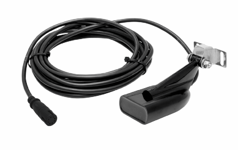 Lowrance HDI Skimmer 83/200/455/800 kHz Heckmontagegeber mit 8-Pin Push-Fit-Stecker für Hook2, Hook Reveal und Eagle (Art.-Nr. 000-15640-001) in der Produktansicht