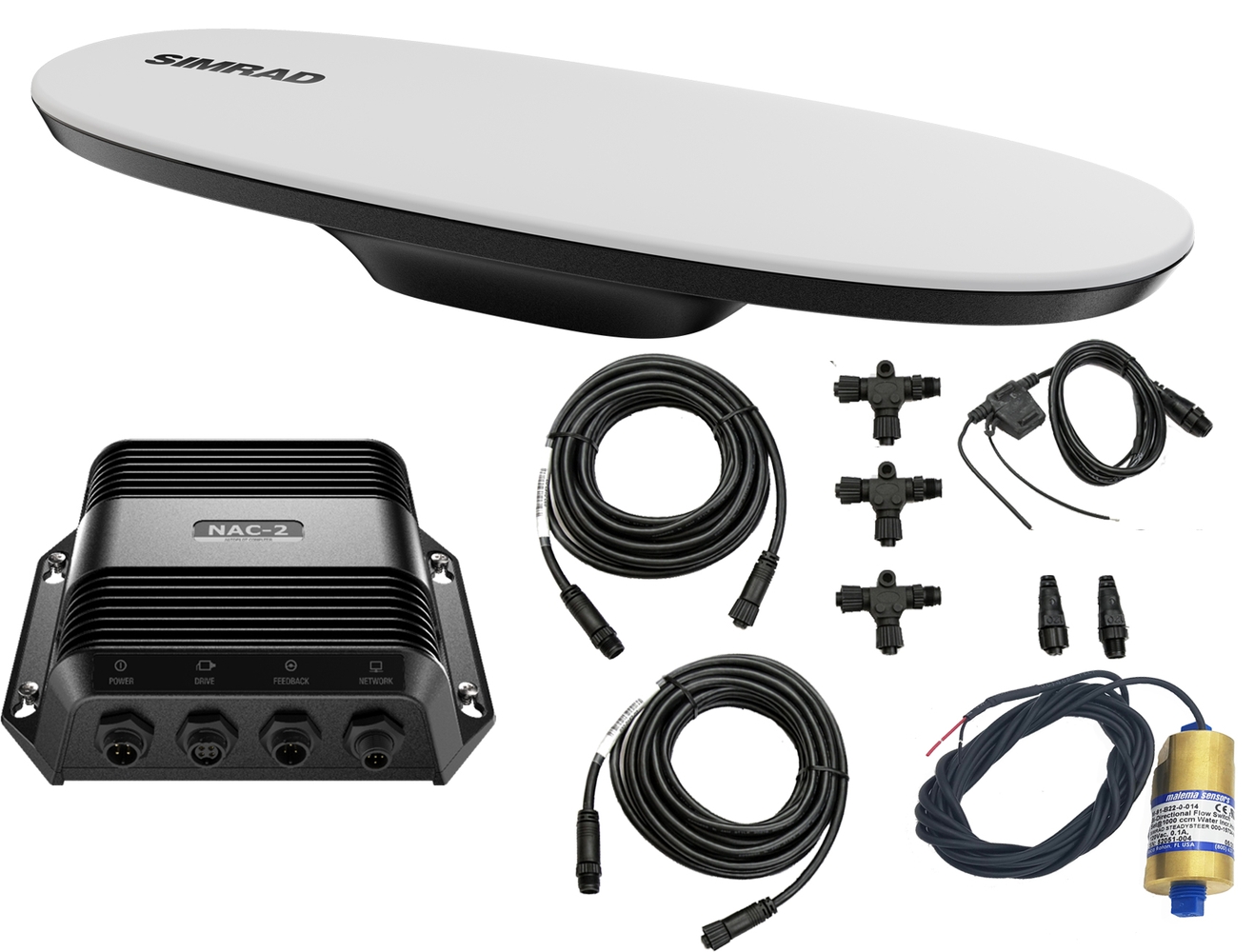 Simrad NAC-2 Performance VRF Autopilot Core Pack mit HS65 GNSS Kompass und SteadySteer