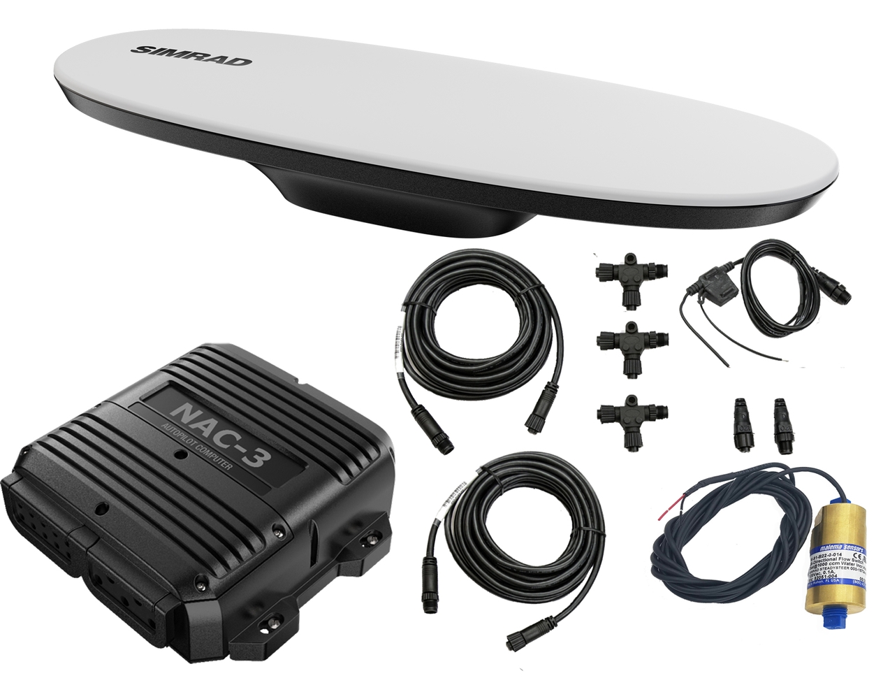 Simrad NAC-3 Performance VRF Autopilot Core Pack mit HS65 GNSS Kompass und SteadySteer