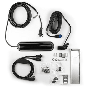 Lowrance Active Imaging 3-in-1 Geber mit Kabel und Montagezubehör in der Produktansicht