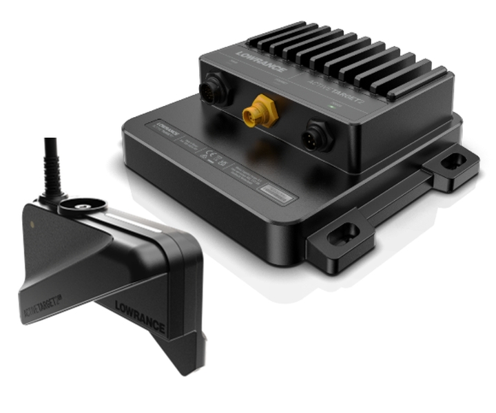 Lowrance ActiveTarget 2 XL Kit mit Live-Sonar Geber und Modul für 180-Grad-Echtzeitsicht auf dem Boot