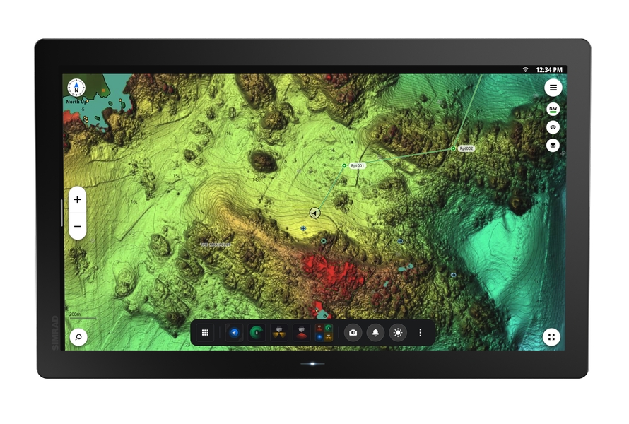 Simrad Marine-Navigation und Display im professionellen Einsatz auf dem Boot